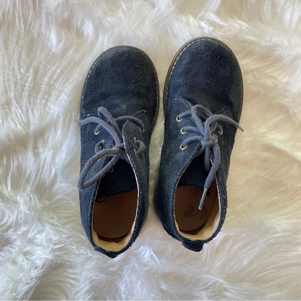Bo-Bell Navy Blue Unisex Kids Childrens Suede Lace-Up Boots Booties Shoe 27 / 10 - Picture 9 of 10